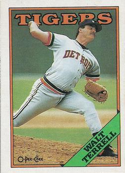 1988 O-Pee-Chee Baseball Cards 284     Walt Terrell